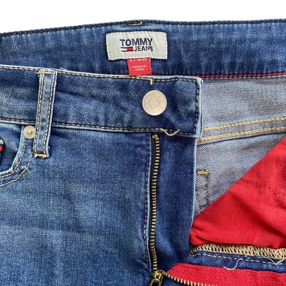 Tommy Hilfiger Women's Distressed Midrise Stretch Denim Shorts, Size 8 - Picture 3 of 8